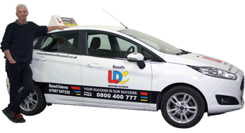 Russell Osborne's driving school car